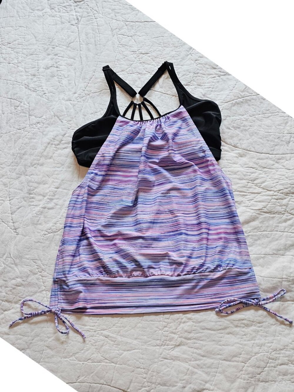 Holipick M Tankini Swimsuit Top Purple